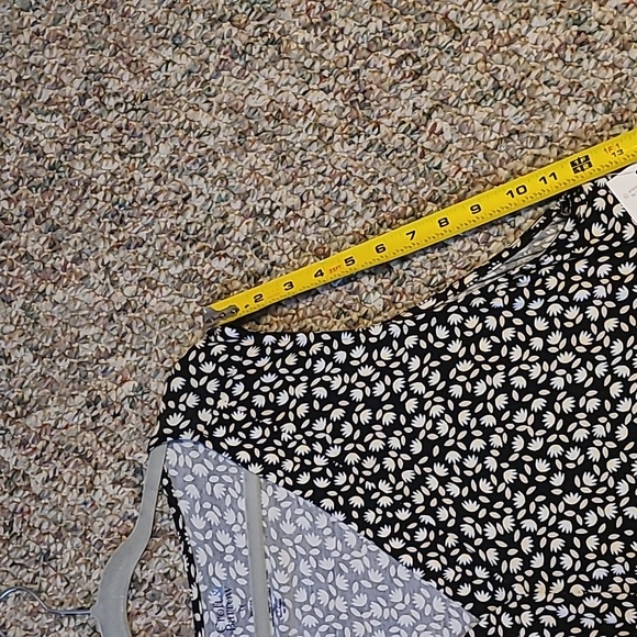 CROFT AND BARROW WOMENS PLUS SIZE BLACK & WHITE FLORAL TANK TOP SIZE 3X - Picture 10 of 12